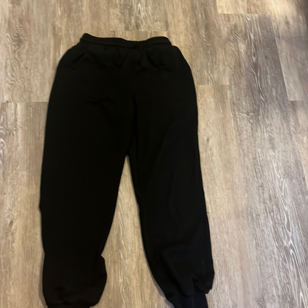 Plain black sweats